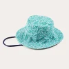 BOY Pepa London Adelaide Floral Beach Hat in Green (S-M)