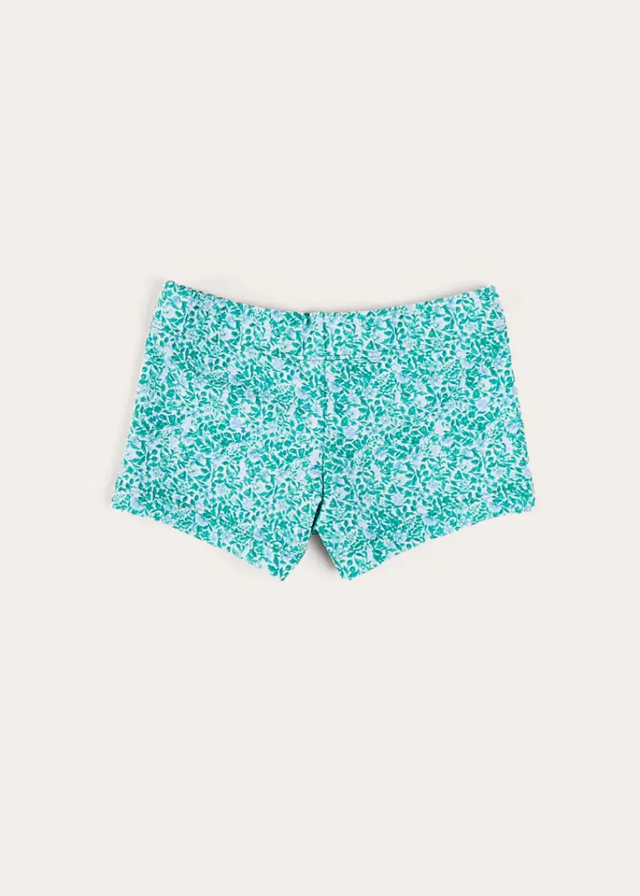 BOY Pepa London Adelaide Floral Swim Shorts in Green (12mths-4yrs)