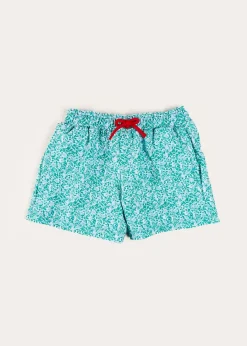 BOY Pepa London Adelaide Floral Tie Detail Swim Shorts in Green (2-10yrs)