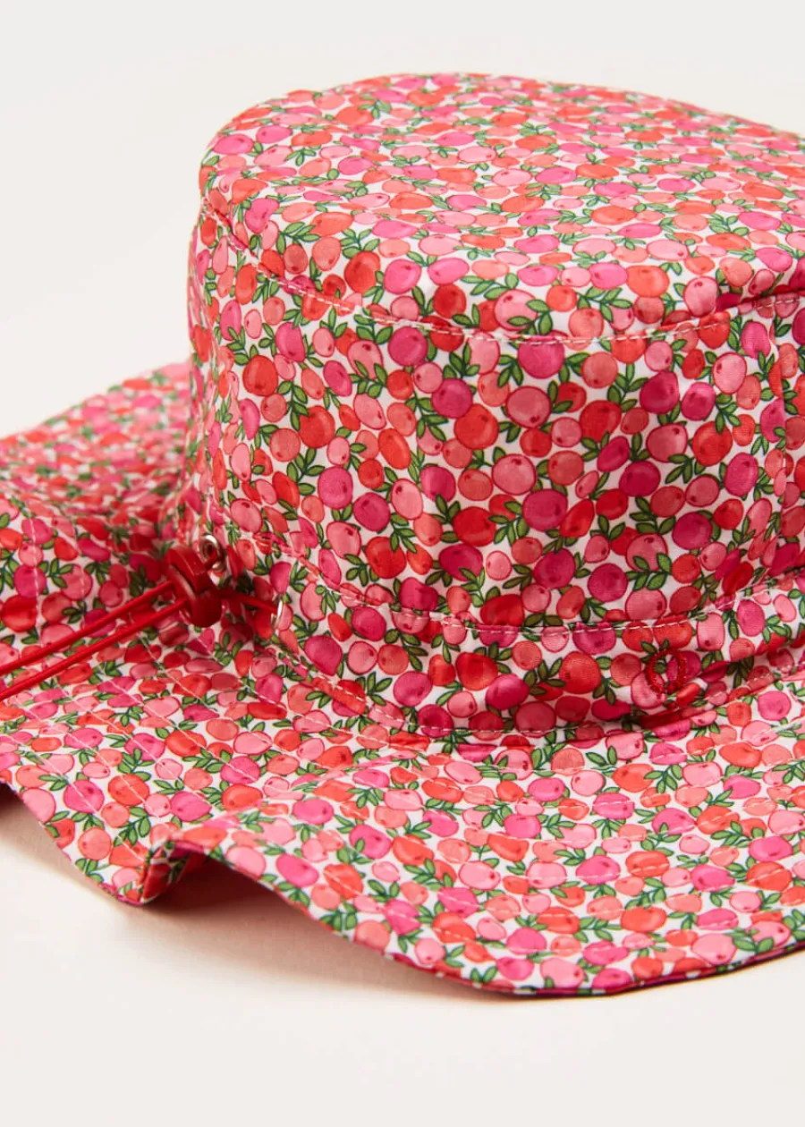 BOY Pepa London Annie Floral Print Beach Hat in Pink (1-8yrs)