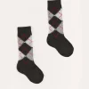 BOY Pepa London Argyle Knee Socks in Grey (2-10yrs)