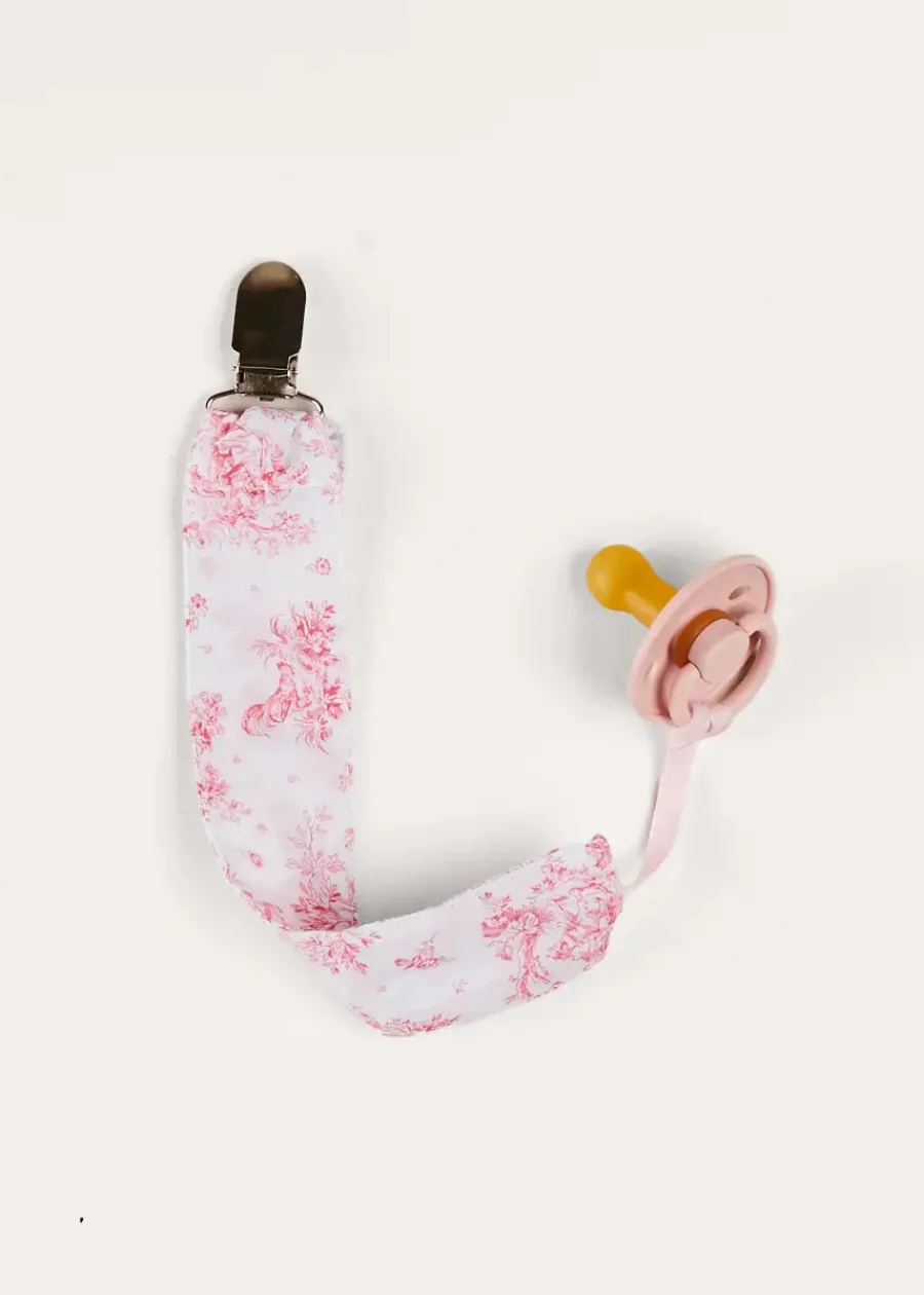 BOY Pepa London Audrey Toile Dummy Clip in Pink