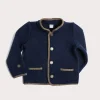 BOY Pepa London Austrian Single Breasted Contrast Trim Jacket in Blue (18mths-10yrs)