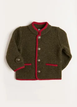 BOY Pepa London Austrian Single Breasted Contrast Trim Jacket in Green (18mths-10yrs)