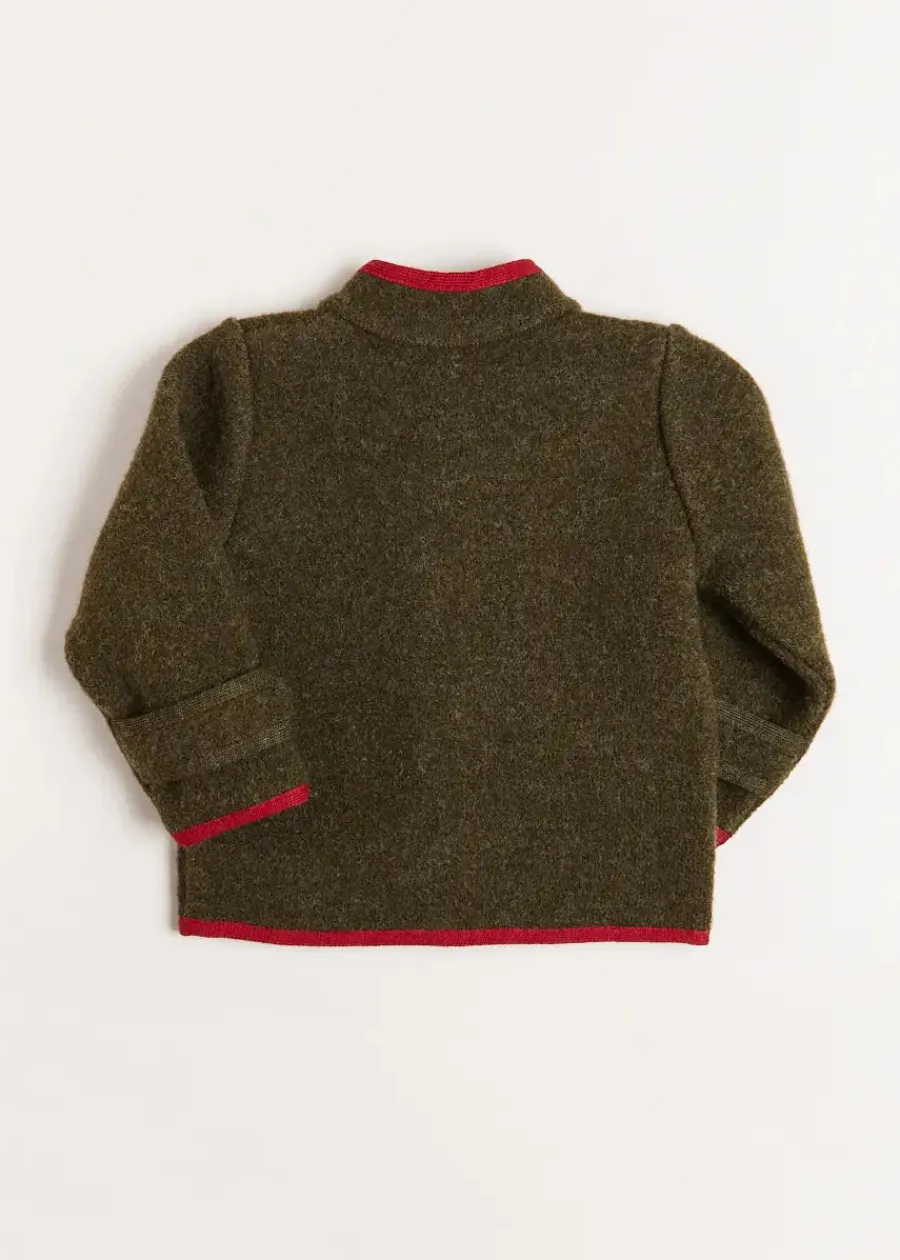 BOY Pepa London Austrian Single Breasted Contrast Trim Jacket in Green (18mths-10yrs)