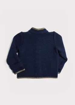BOY Pepa London Austrian Single Breasted Contrast Trim Jacket in Blue (18mths-10yrs)