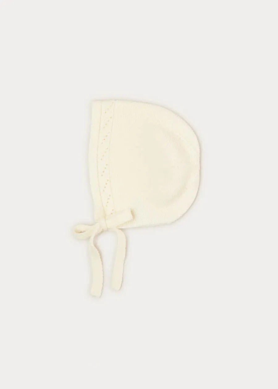 BOY Pepa London Baby Bonnet In Cream (S-L)