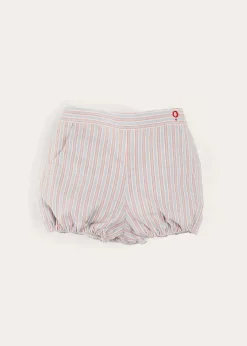 BOY Pepa London Beaufort Striped Button Detail Bloomers in Red (3mths-3yrs)