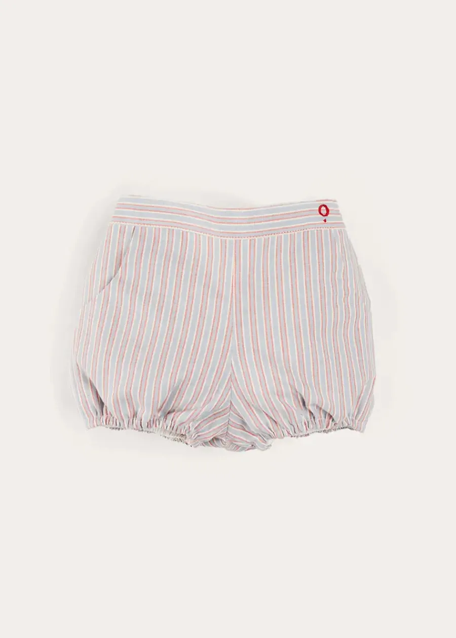 BOY Pepa London Beaufort Striped Button Detail Bloomers in Red (3mths-3yrs)