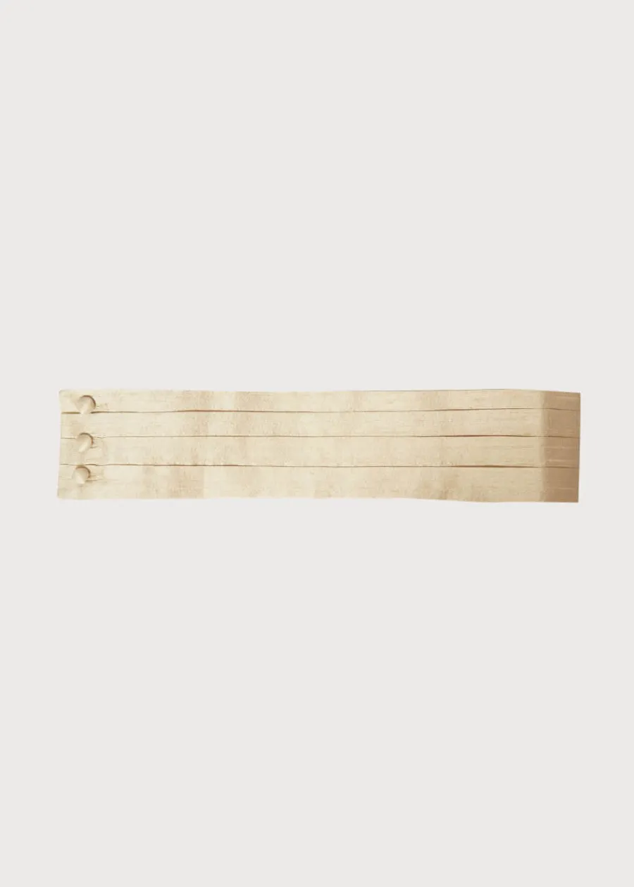 BOY Pepa London Beige Silk Pageboy Cummerbund