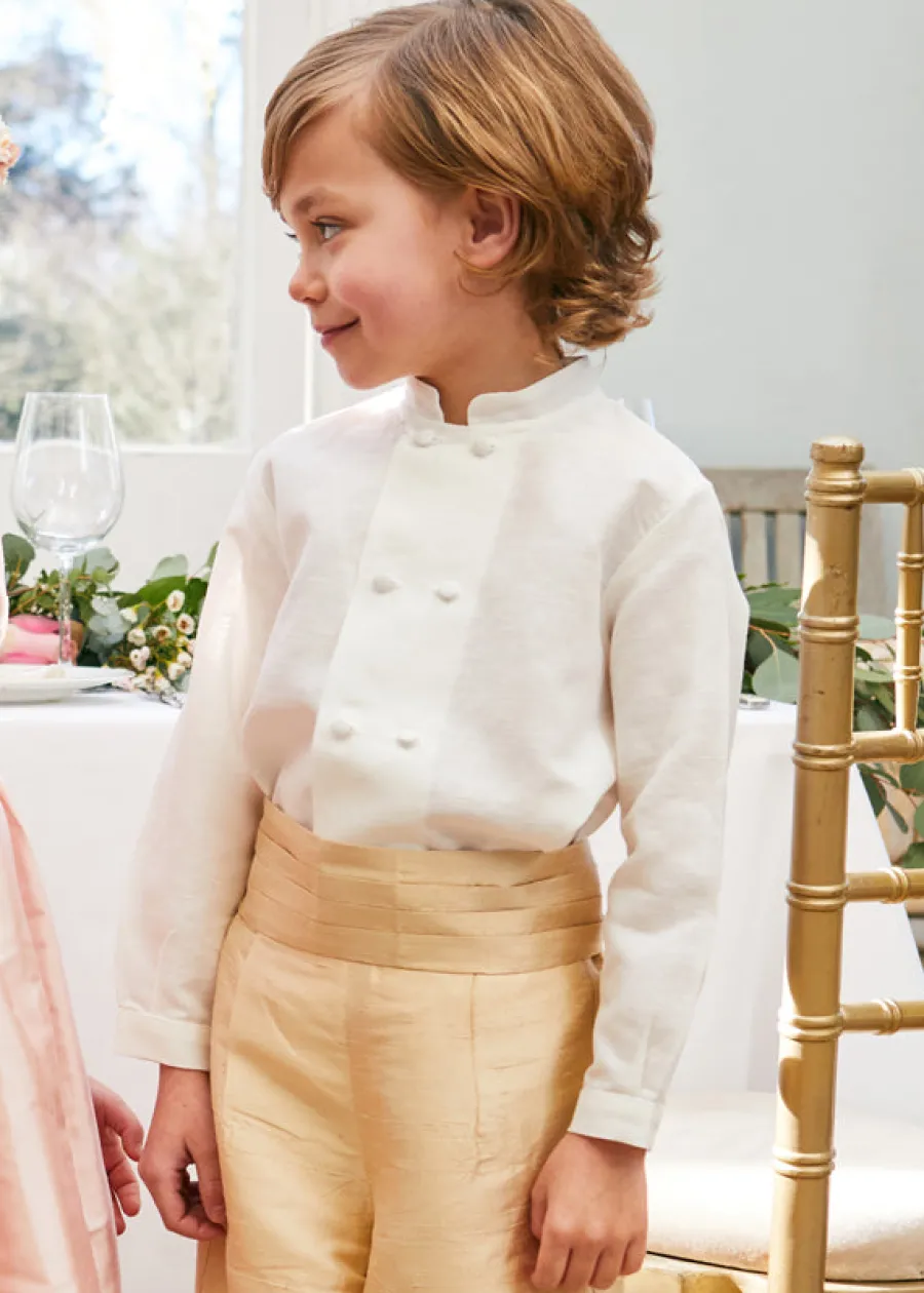 BOY Pepa London Beige Silk Pageboy Knickerbockers (12mths-10yrs)
