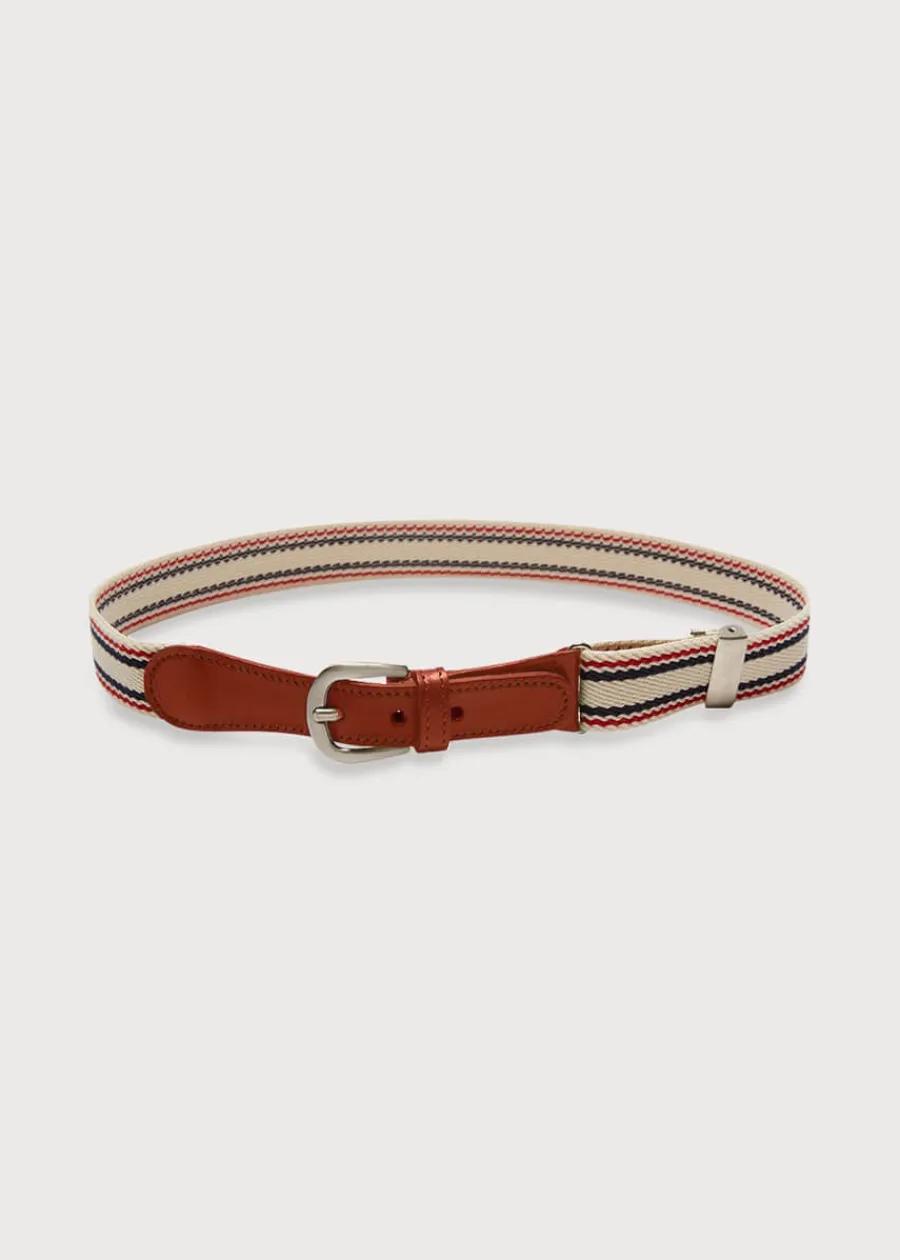 BOY Pepa London Beige Striped Belt