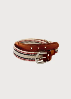 BOY Pepa London Beige Striped Belt