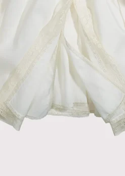 Pepa London Bespoke Christening Gown with Side Satin Sash and Bonnet