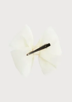 BOY Pepa London Big Bow Tulle Clip in Ivory