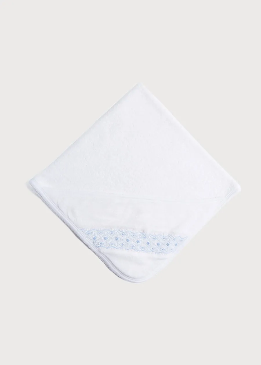 BOY Pepa London Blue Hand Smocked Towel