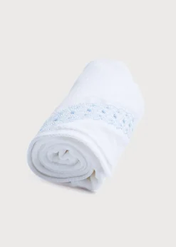 BOY Pepa London Blue Hand Smocked Towel