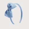 BOY Pepa London Blue Linen Big Bow Hairband
