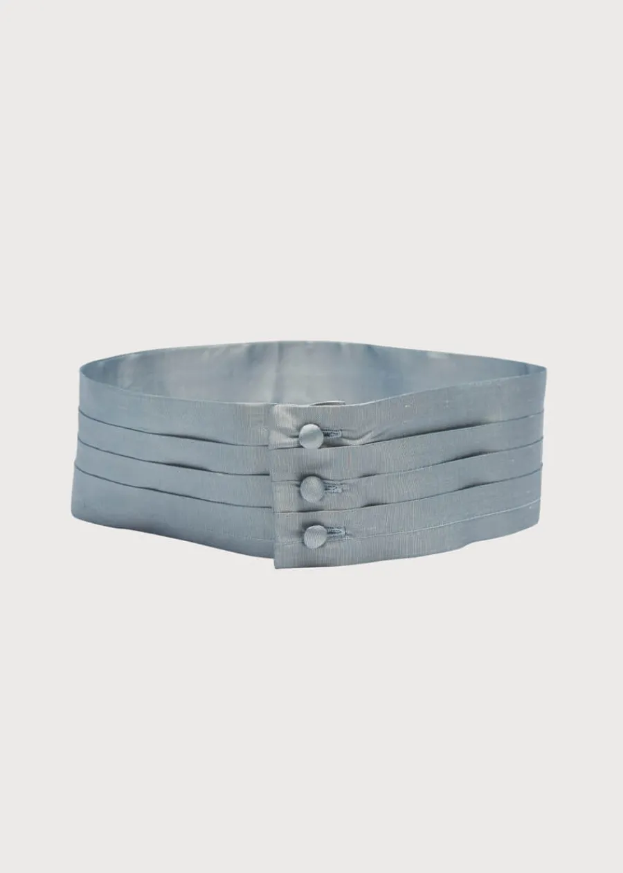 BOY Pepa London Blue Silk Pageboy Cummerbund