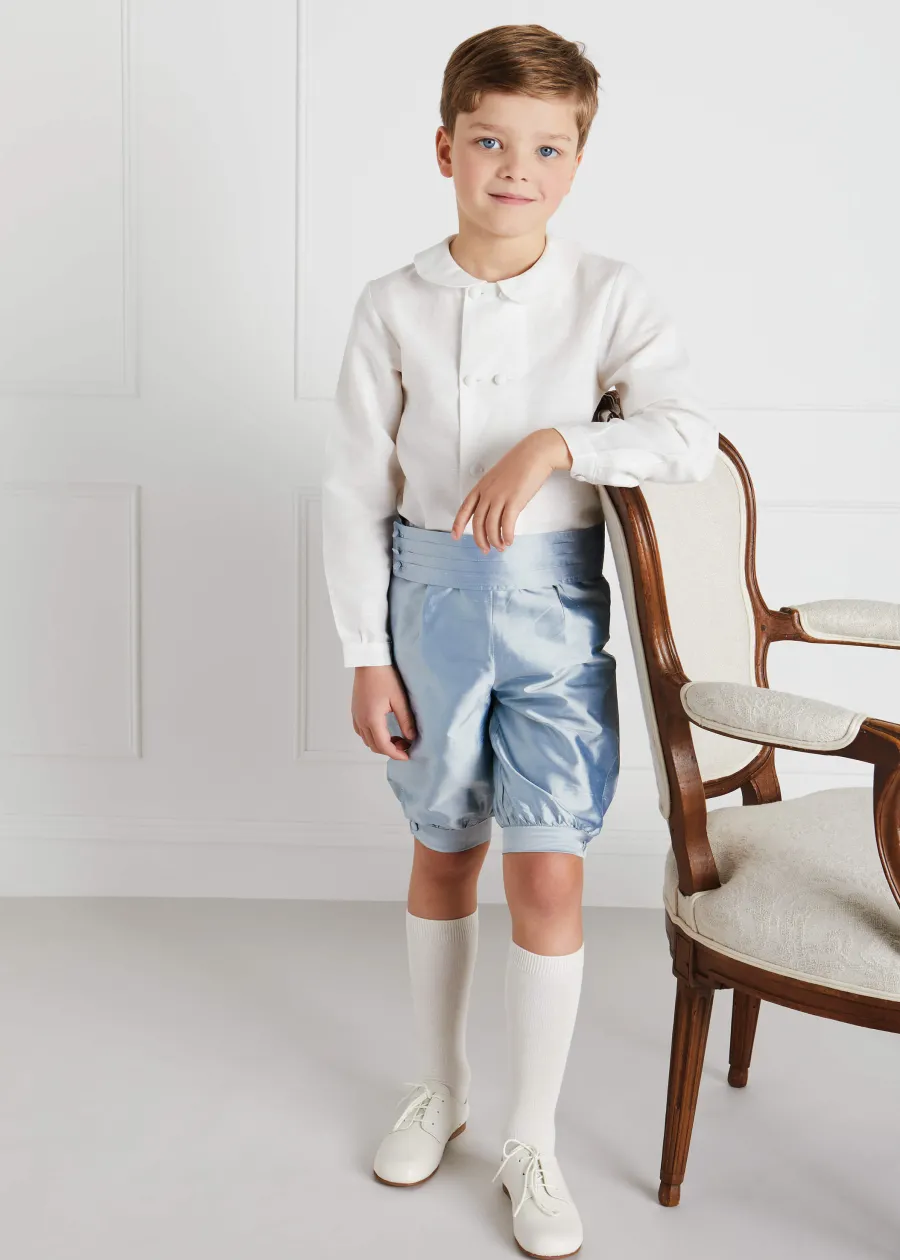 BOY Pepa London Blue Silk Pageboy Knickerbockers (12mths-10yrs)