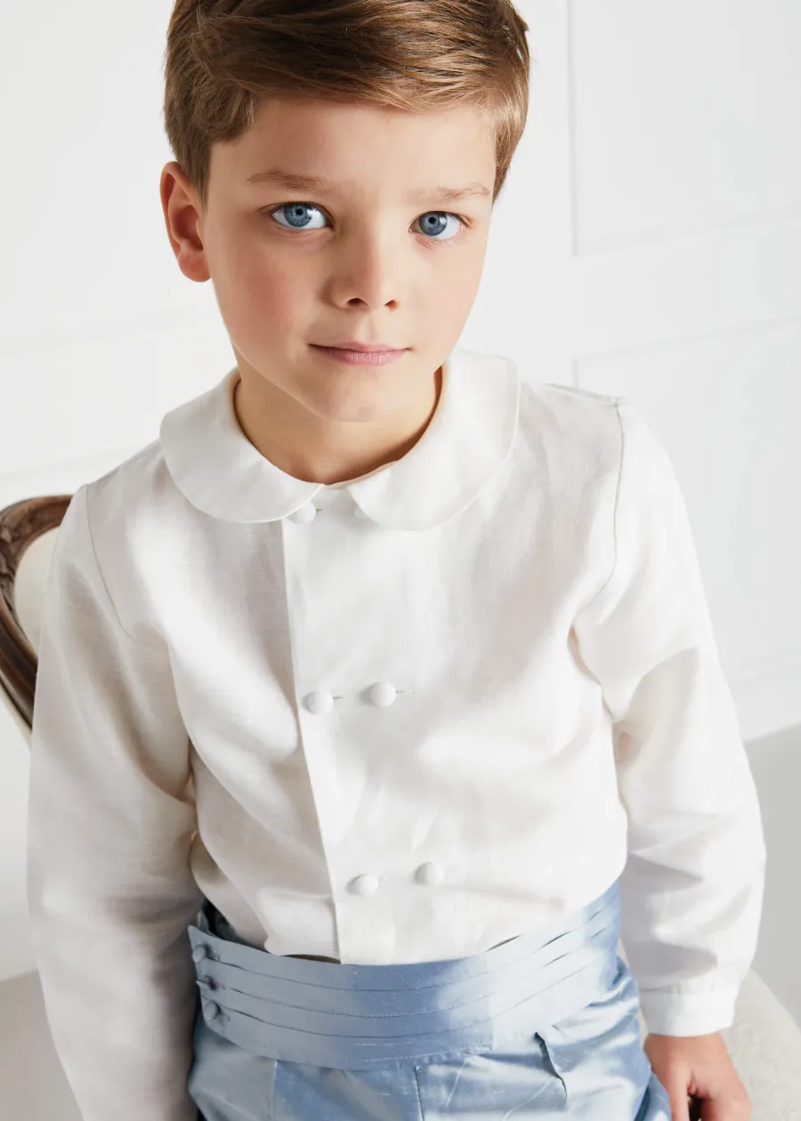 BOY Pepa London Blue Silk Pageboy Knickerbockers (12mths-10yrs)