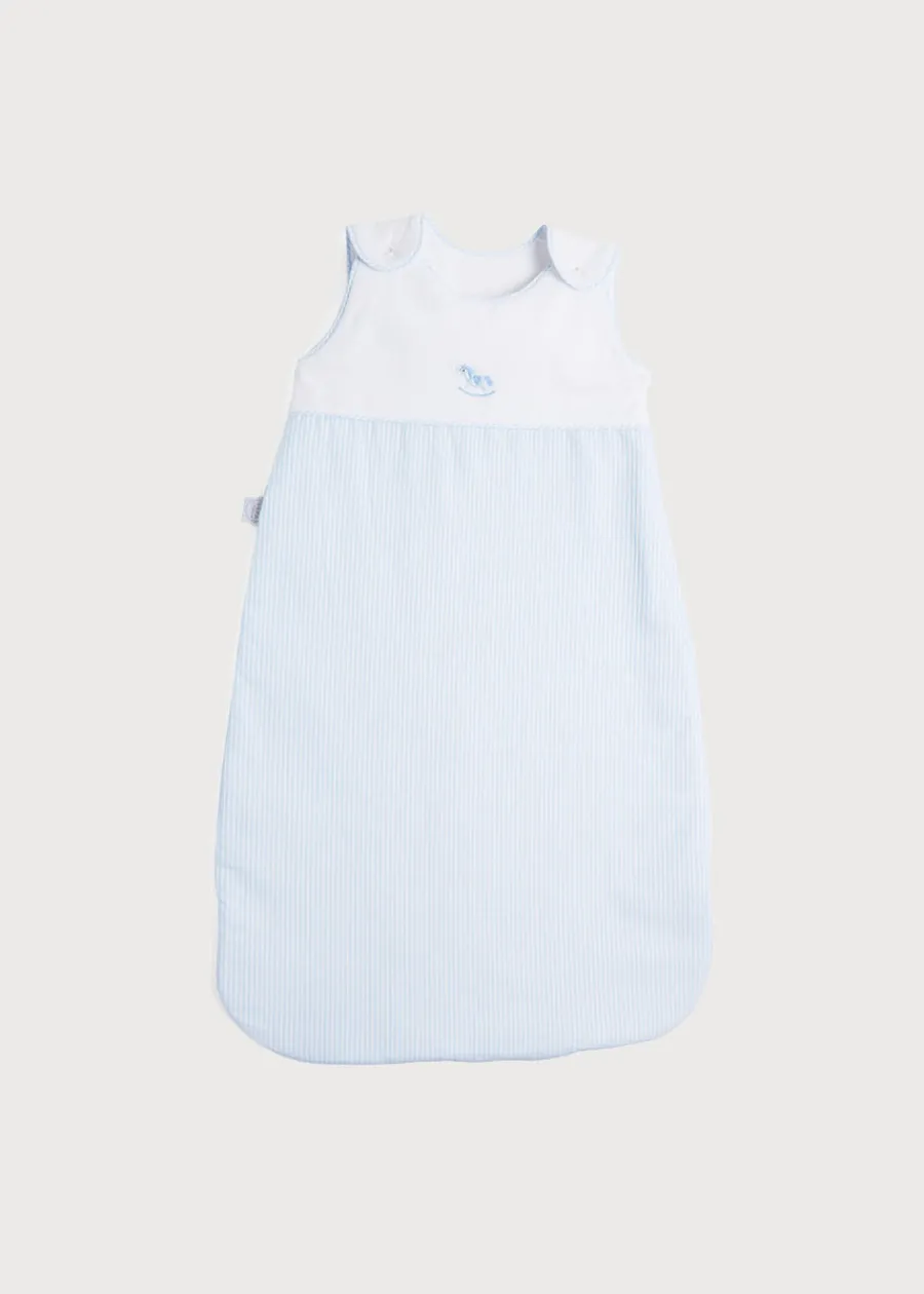 BOY Pepa London Blue Sleeping Bag with Rocking Horse Detail