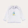BOY Pepa London Boat Motif Long Sleeve Rashguard in Blue (2-6yrs)