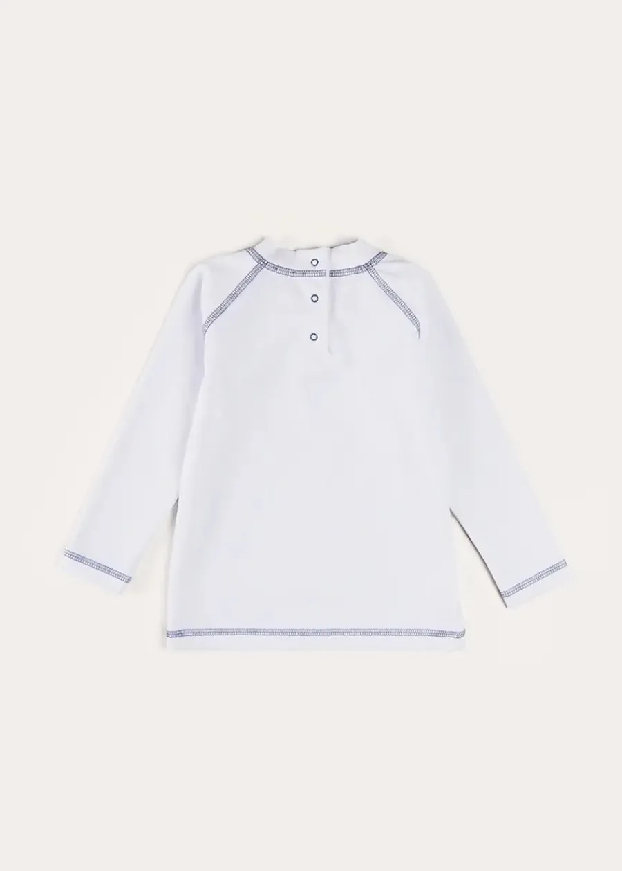 BOY Pepa London Boat Motif Long Sleeve Rashguard in Blue (2-6yrs)