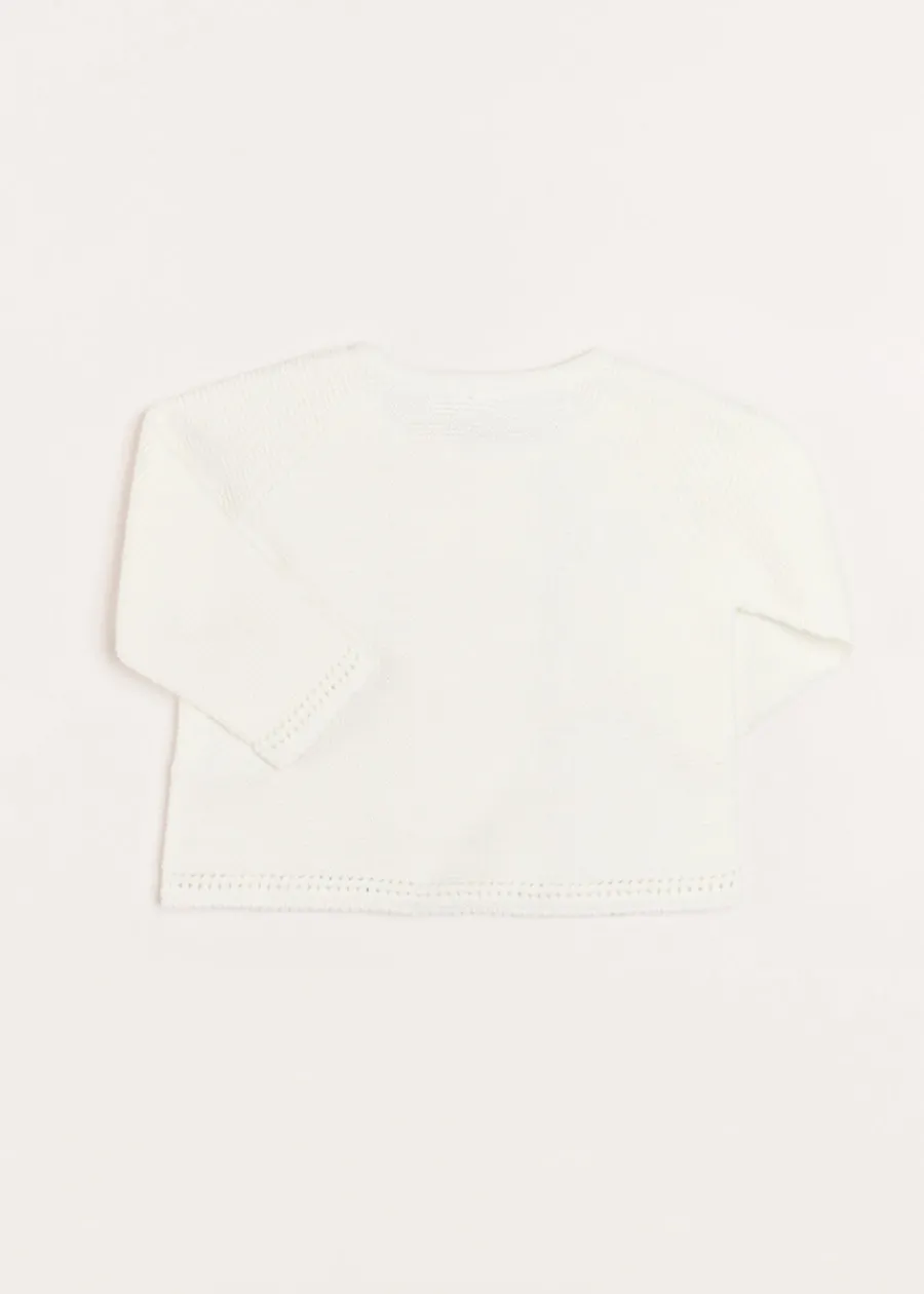 BOY Pepa London Boys Celebration Cardigan in Ivory (12mths-10yrs)
