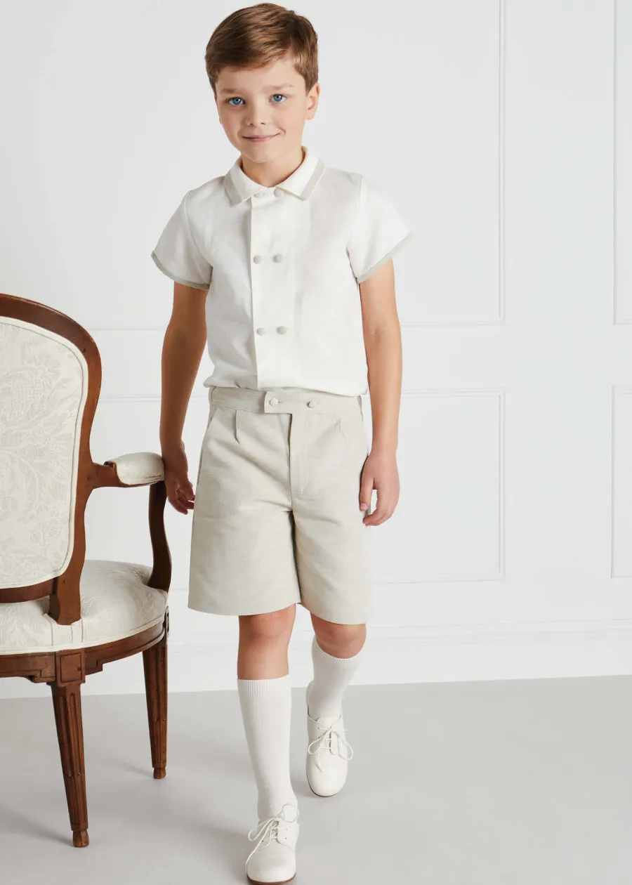 BOY Pepa London Boys Celebration Shorts Beige (4-10yrs)