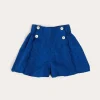 Pepa London Broderie Anglais Button Detail Shorts in Blue (4-12yrs)