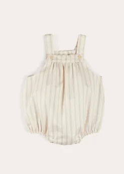 BOY Pepa London Brompton Stripe Romper in Beige (3mths-2yrs)