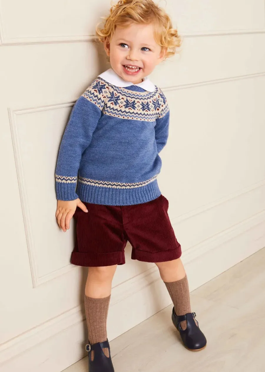 BOY Pepa London Brown Ribbed Knee-High Socks (3mths-10yrs)