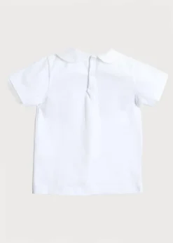 BOY Pepa London Button Detail Cotton Top in White (2-6yrs)