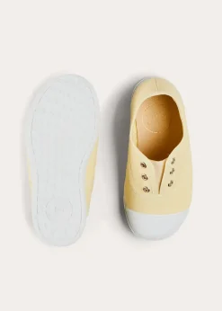 BOY Pepa London Canvas Plimsolls in Cream (20-35EU)