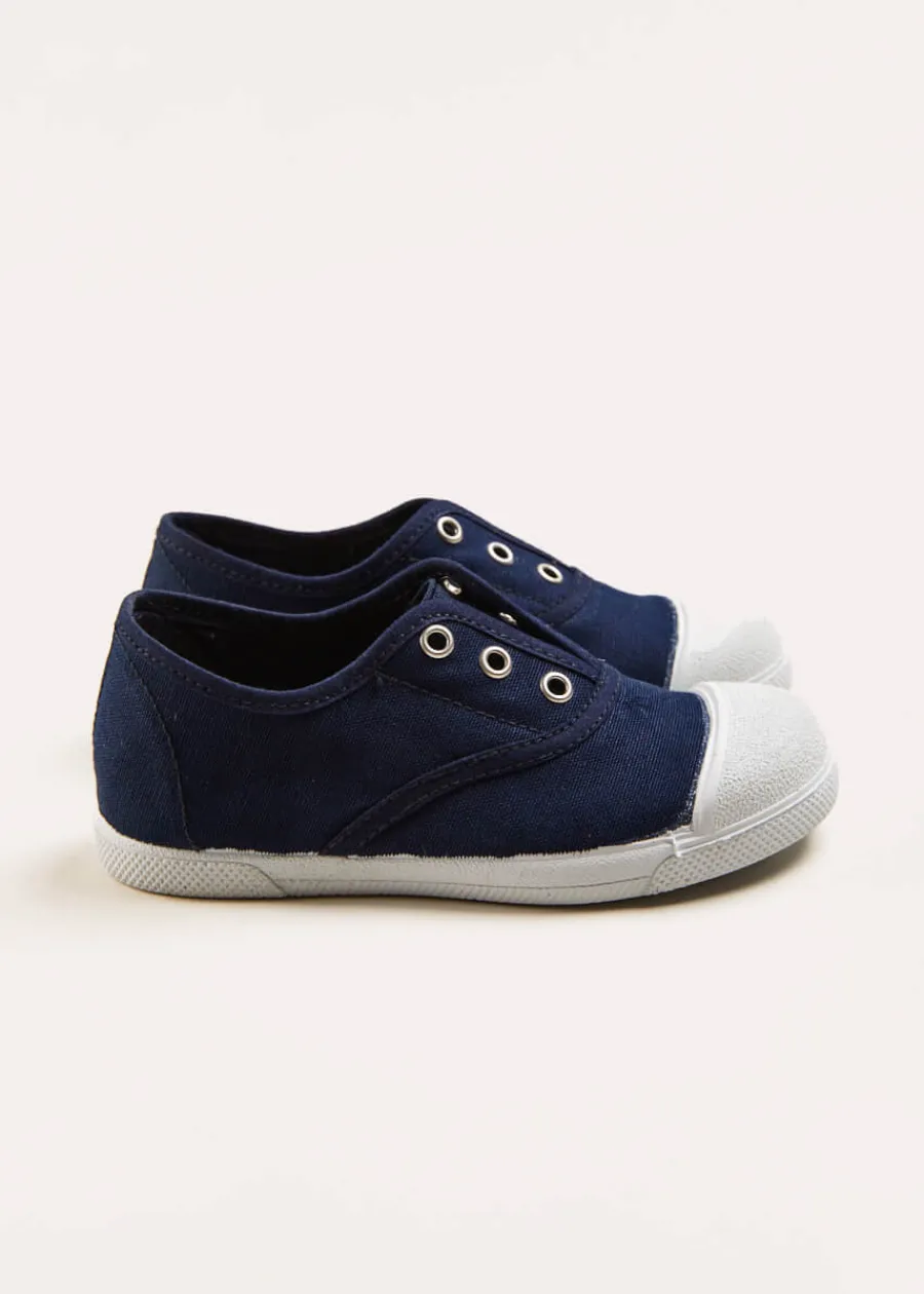 BOY Pepa London Canvas Plimsolls in Navy (20-35EU)