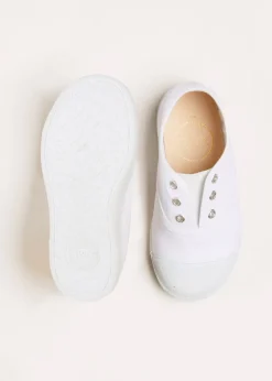 BOY Pepa London Canvas Plimsolls in White (20-34EU)