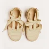BOY Pepa London Canvas Tie Detail Espadrilles in Beige (24-34EU)