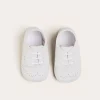 BOY Pepa London Celebration Lace-up Pram Shoes in White (17-20EU)