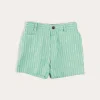 BOY Pepa London Cheyne Striped Pocket Detail Shorts in Green (4-10yrs)
