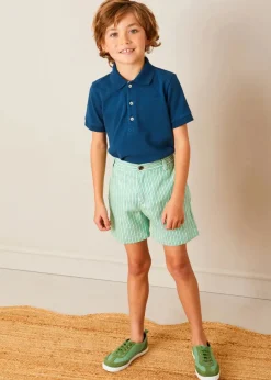 BOY Pepa London Cheyne Striped Pocket Detail Shorts in Green (4-10yrs)