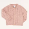 Pepa London Chunky Cable Detail Cardigan in Pink (6mths-10yrs)