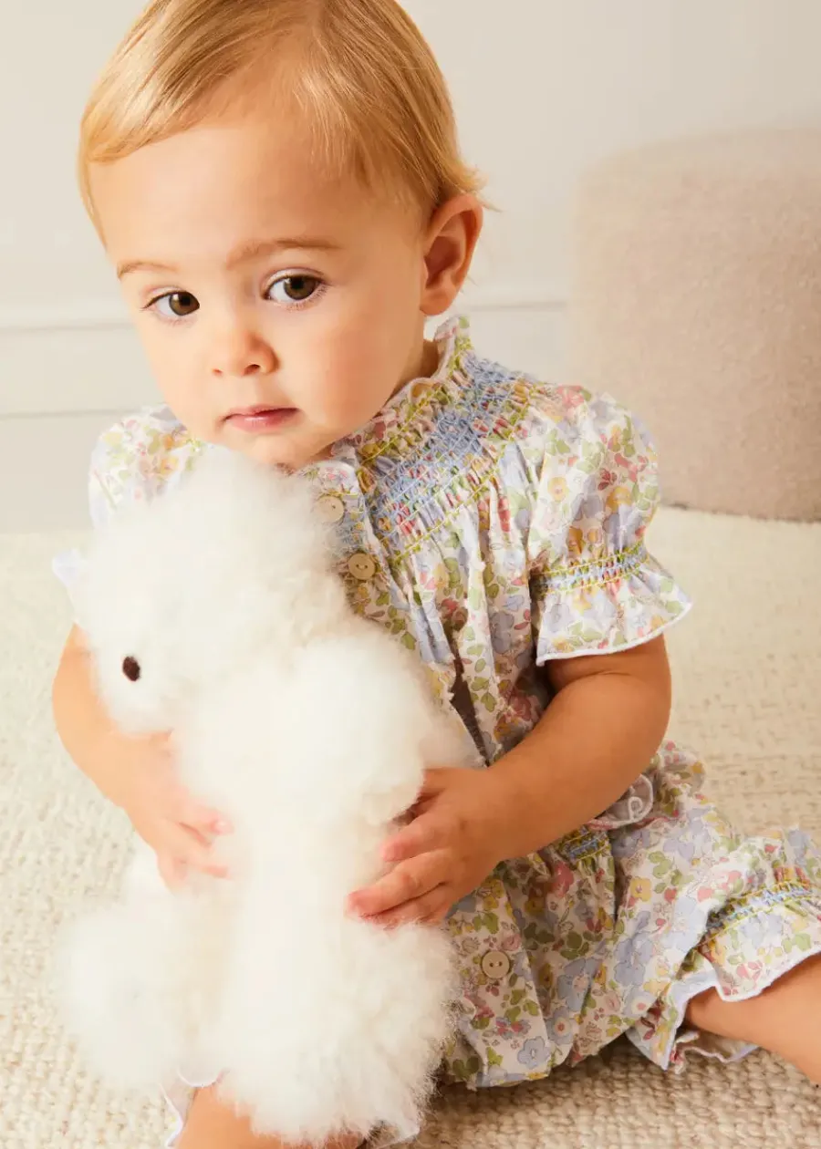 Pepa London Clara Floral All-In-One Pyjamas in Green (9mths-2yrs)