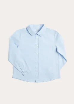 BOY Pepa London Classic Blue Cotton Oxford Shirt (4-10yrs)