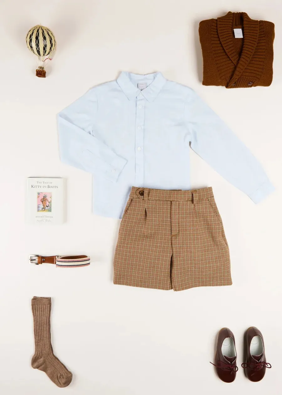 BOY Pepa London Classic Blue Cotton Oxford Shirt (4-10yrs)