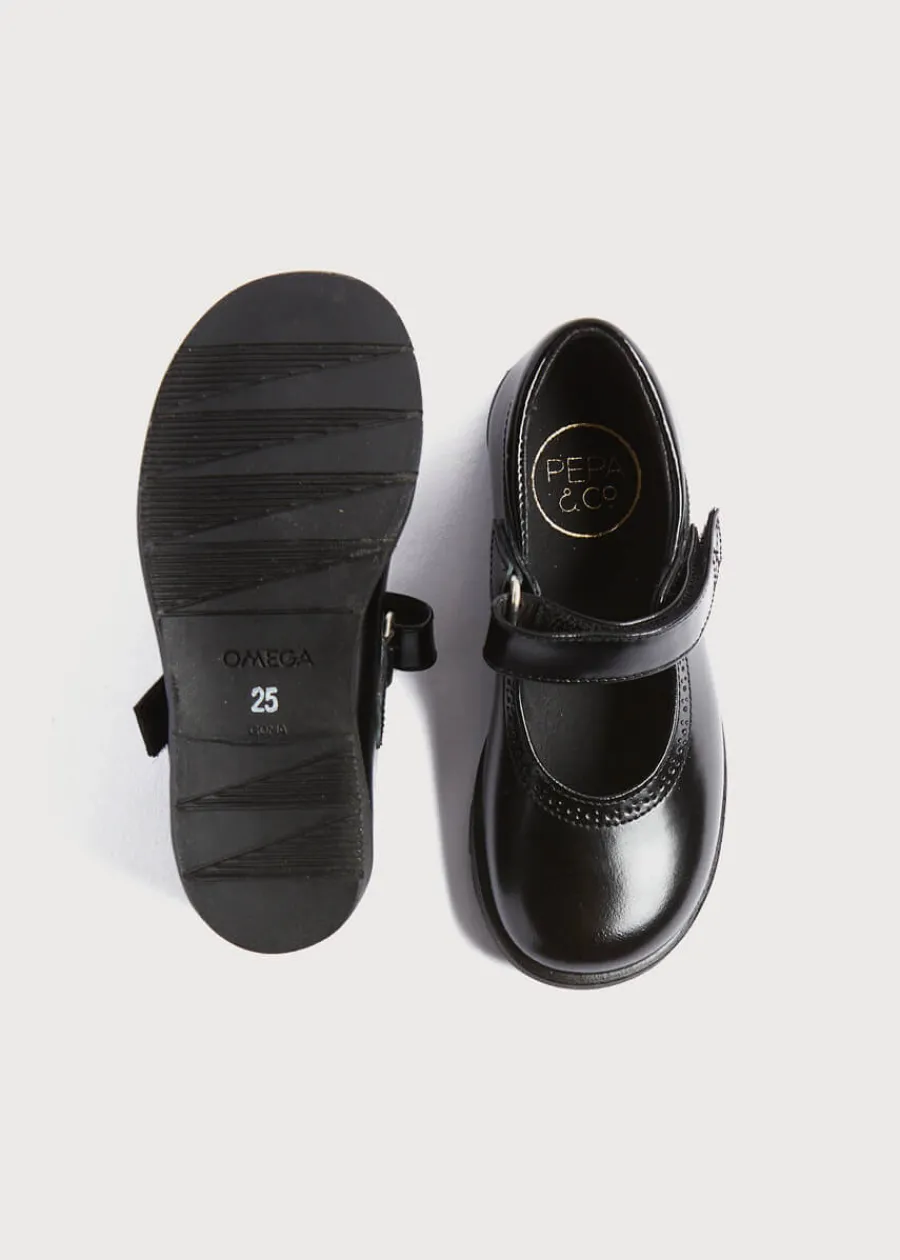Pepa London Classic Patent Leather Mary Jane Shoes in Black (25-34EU)