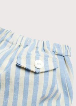 BOY Pepa London Classic Striped Bloomer in Sky Blue (3mths-3yrs)