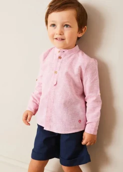 BOY Pepa London Classic Turn-up Hem Cotton Shorts in Navy (12mths-4yrs)