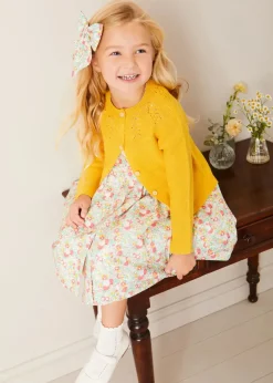 BOY Pepa London Clementine Floral Long Bow Hair Clip in Coral
