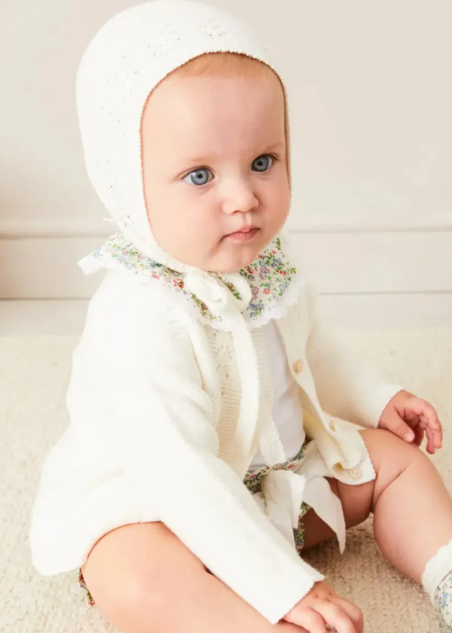 Pepa London Cordelia Embroidered Double Collar Bodysuit in Pink Made with Liberty Fabric (1m-3yrs)